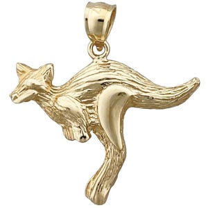 14K Gold Känguru Anhänger