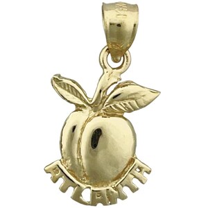 14K Gold Atlanta Georgia Peach Charm