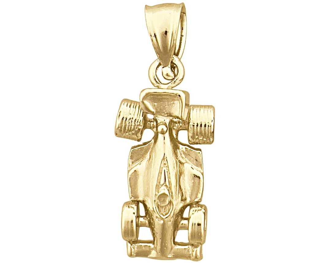 Driving Range Charm Necklace in Shiny Gold main image 1