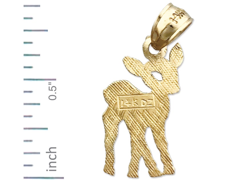 14K Gold Bambi Charm