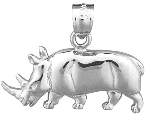 Buy 14K Gold Rhinoceros Pendant Online in India