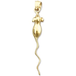 14K Gold Mouse Pendant