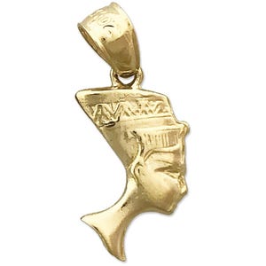 14K Gold Queen Nefertiti Of Egypt Charm