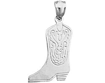 Puede incluir: Encanto de bota vaquera de plata con un diseño intrincado.