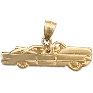14K Gold Cabrio Oldtimer Anhänger