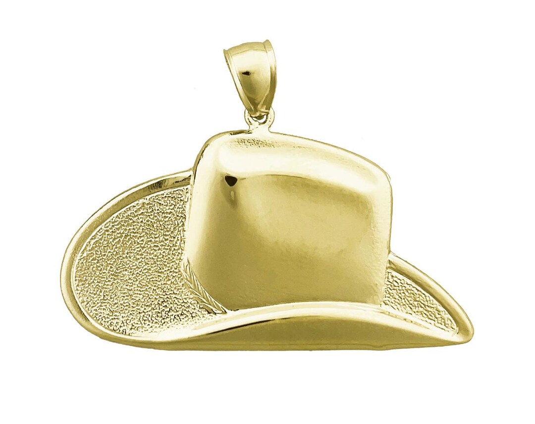 帽子・その他 MARGARIN PENDANT LACE BONNET 4BMM146 14K Gold Cowboy Hat Pendant - Etsy