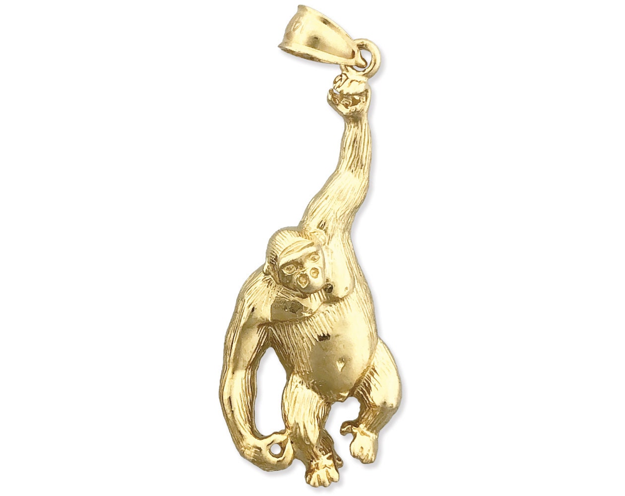 Gold ape best sale pendant