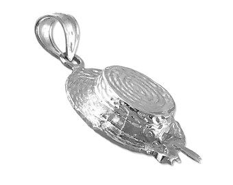 Details about   New Polished Rhodium Plated 925 Sterling Silver 3D Garden Hand Fork Charm 