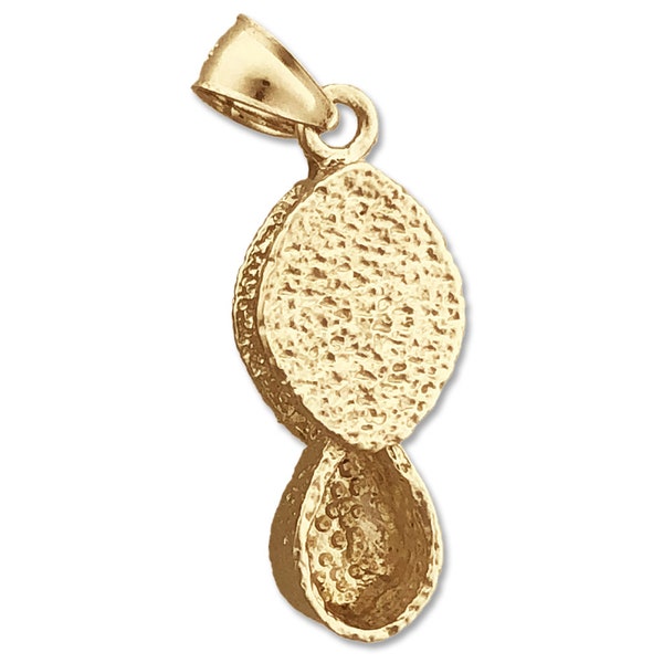 14K Gold 3D Eye Loupe Magnifier Glass Charm