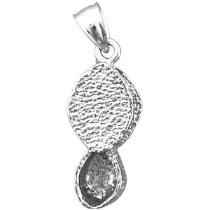 Rhodium Plated 925 Sterling Silver 3D Eye Loupe Jeweler Magnifier Charm