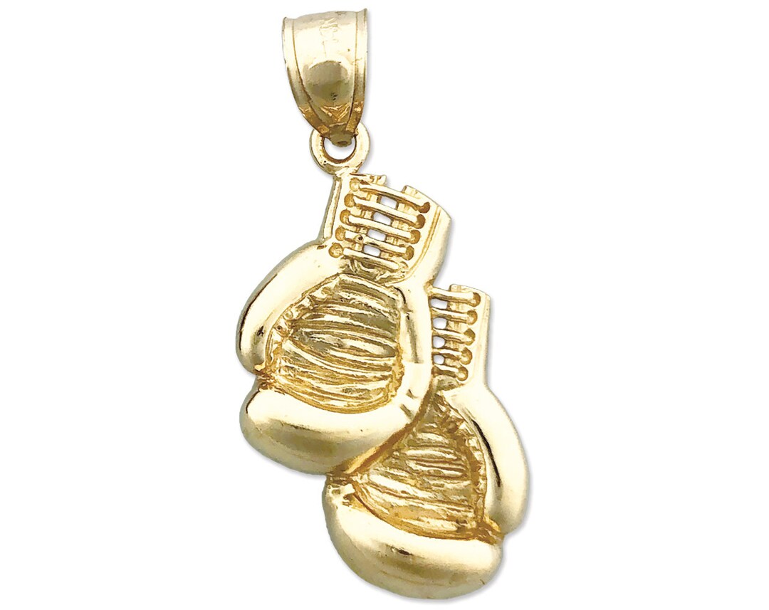 14K Gold Boxing Gloves Pendant Etsy UK