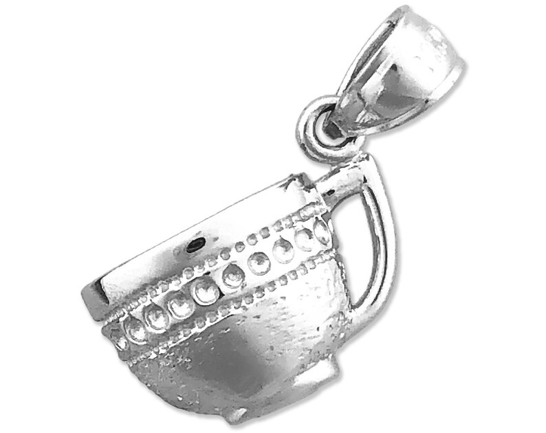 14K Gold Coffee Mug Charm image 6