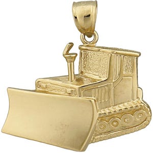 14 kt gouden bulldozerhanger