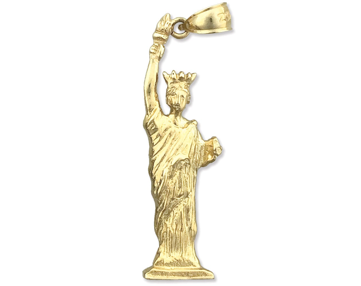 Statue of liberty gold pendant sale