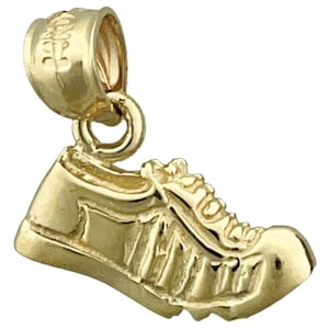 14K Gold Running Shoe Charm
