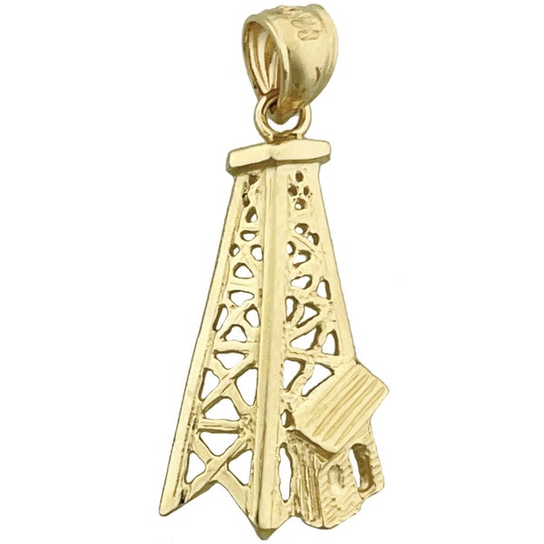 14K Gold Oil Rig Western Charm