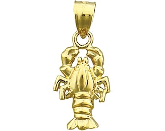 14K Gold 15 mm Karabiner Anhänger