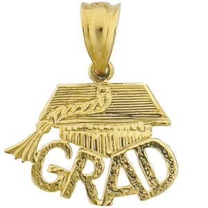 14K Gold Grad, Cap, and Tassel Charm