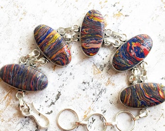 Rainbow Mosaic Jasper Bracelet