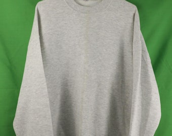 Vintage 80s/90s Jerzees Crewneck Sweatshirt XL Gray NOS With Flaws Made in USA Blank Plain