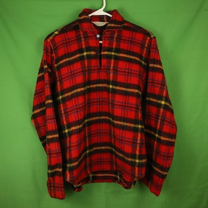 Vintage 50s/60s Kolesport Plaid Wool Pullover Jacket / Pendleton Woolrich Hunting Hunter Lumberjack
