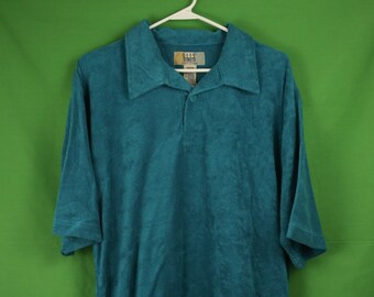 80s Terry Cloth Polo - Etsy