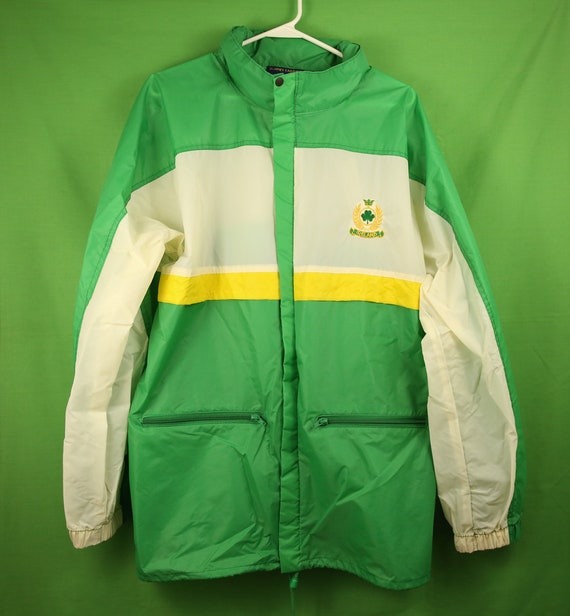 green polo windbreaker