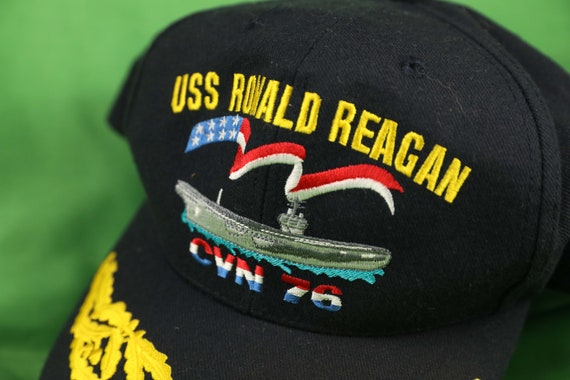 Vintage 80s/90s USS Ronald Reagan Snapback Hat CVN 76 Made in - Etsy