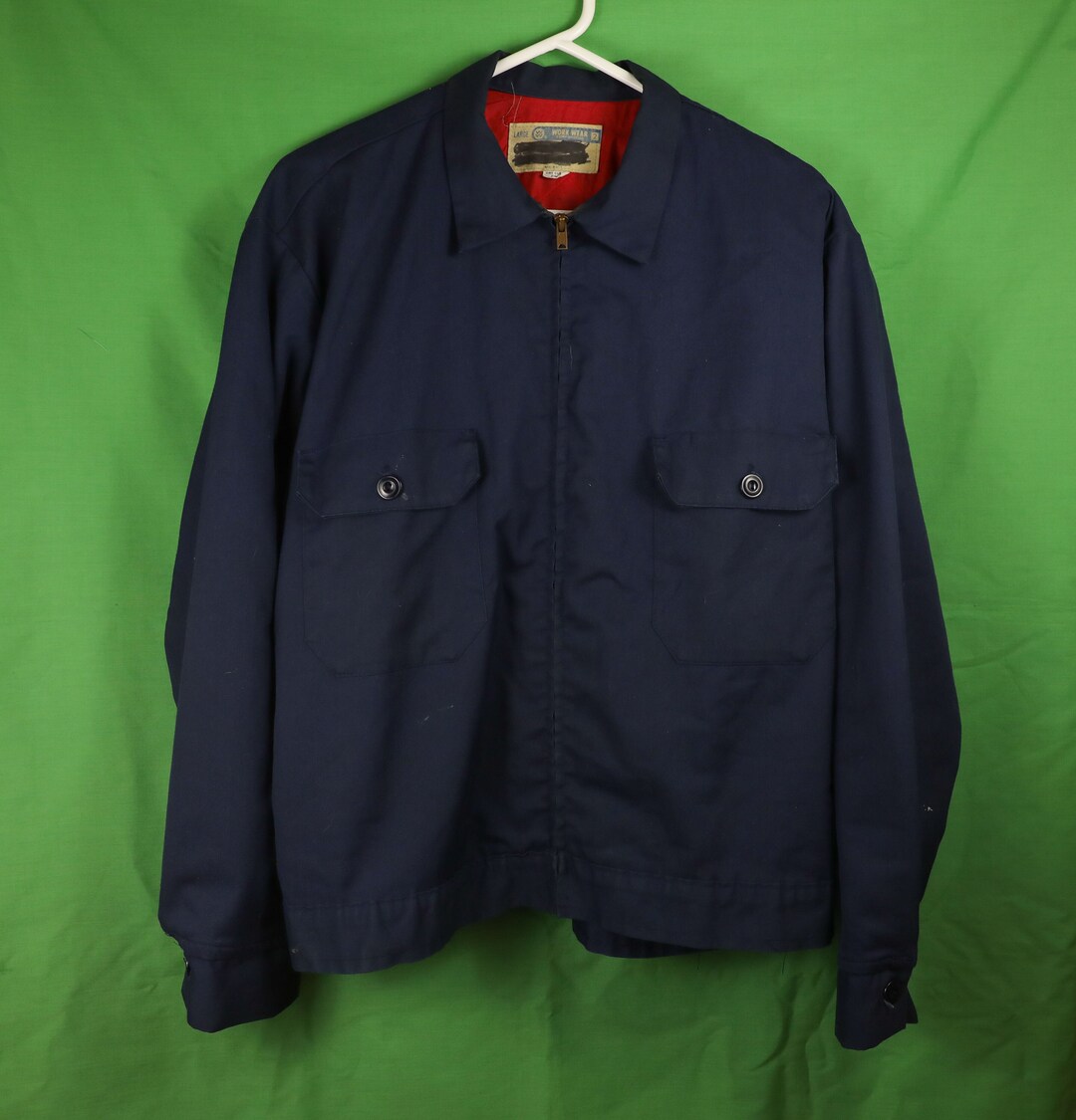 Vintage 60s Work Wear Corporation Mechanic / Shop Jacket Navy Etsy