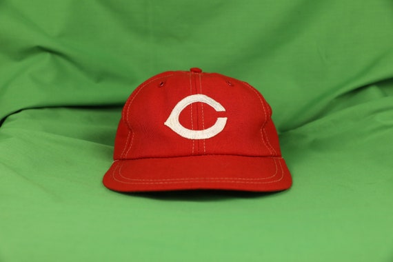 Vintage Cincinnati Reds Hat By Annco Small Elasti… - image 1
