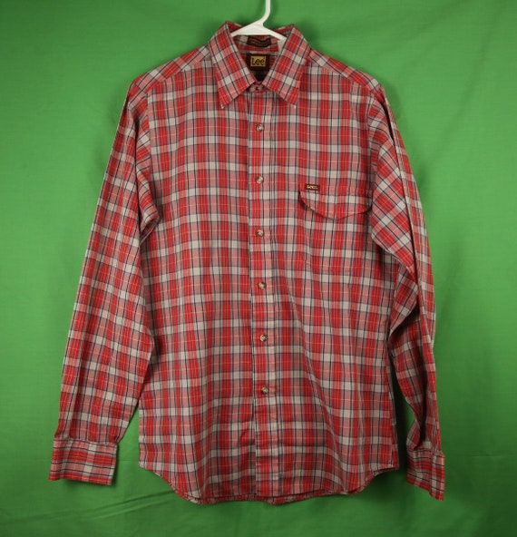 Vintage 80s Lee Western Long Sleeve Button Up Shir
