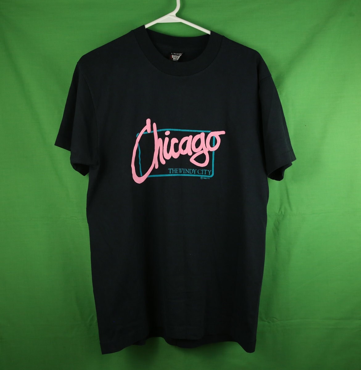 Vintage 80s Chicago Souvenir T Shirt Large Screen Stars Best - Etsy