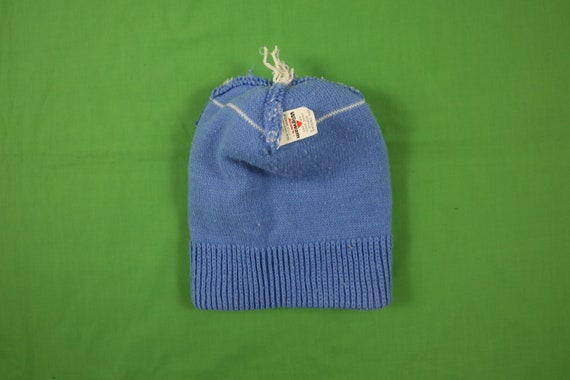 Vintage 70s/80s Wigwam Pom Beanie Winter Hat Cuff… - image 4