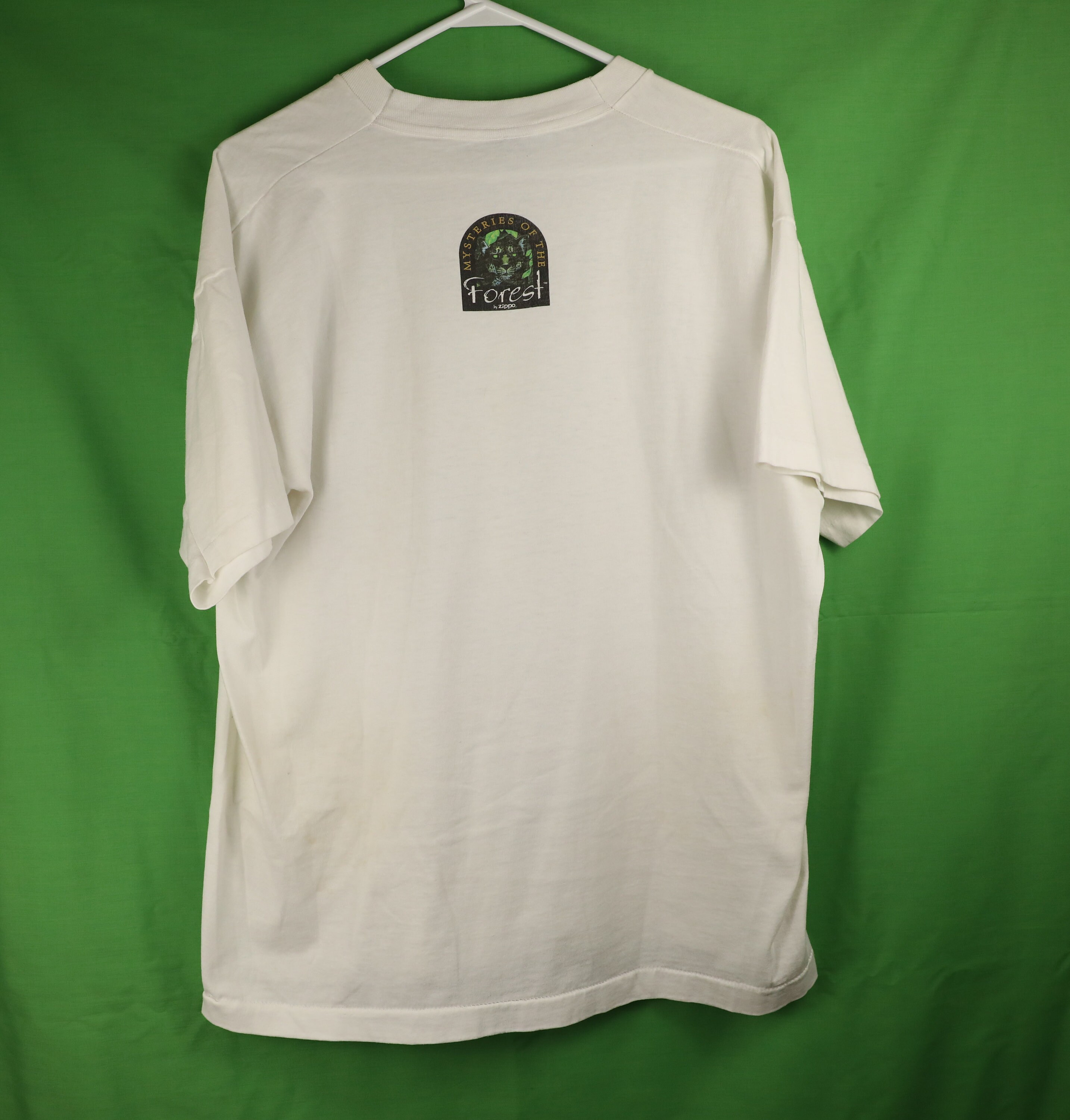 Vintage 90s Zippo T-shirt 1995 Mysteries of the Forest Vintage 90s Zippo T-shirt 1995 Mysteries of the Forest