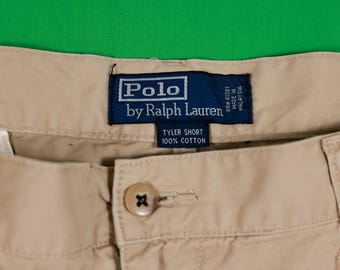 Vintage 90s Polo Ralph Lauren Tyler Short 100% Cotton Size 40
