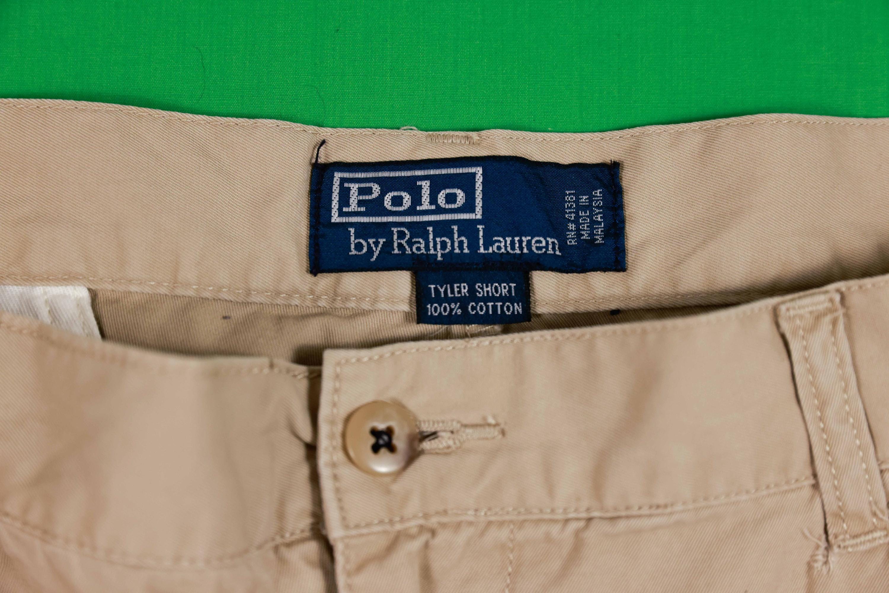 Polo by Ralph Lauren TYLER SHORT リネン Vintage 90s Polo Ralph Lauren Tyler Short 100% Cotton Size 40