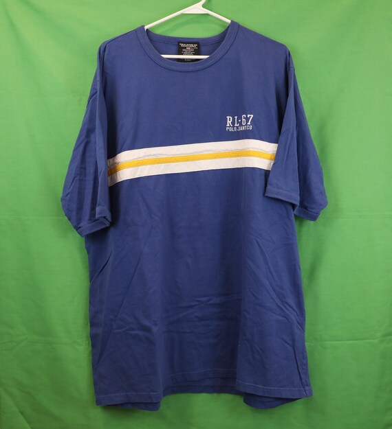 Vintage 90s Polo Jeans Co. Ralph Lauren Striped T-shirt XL