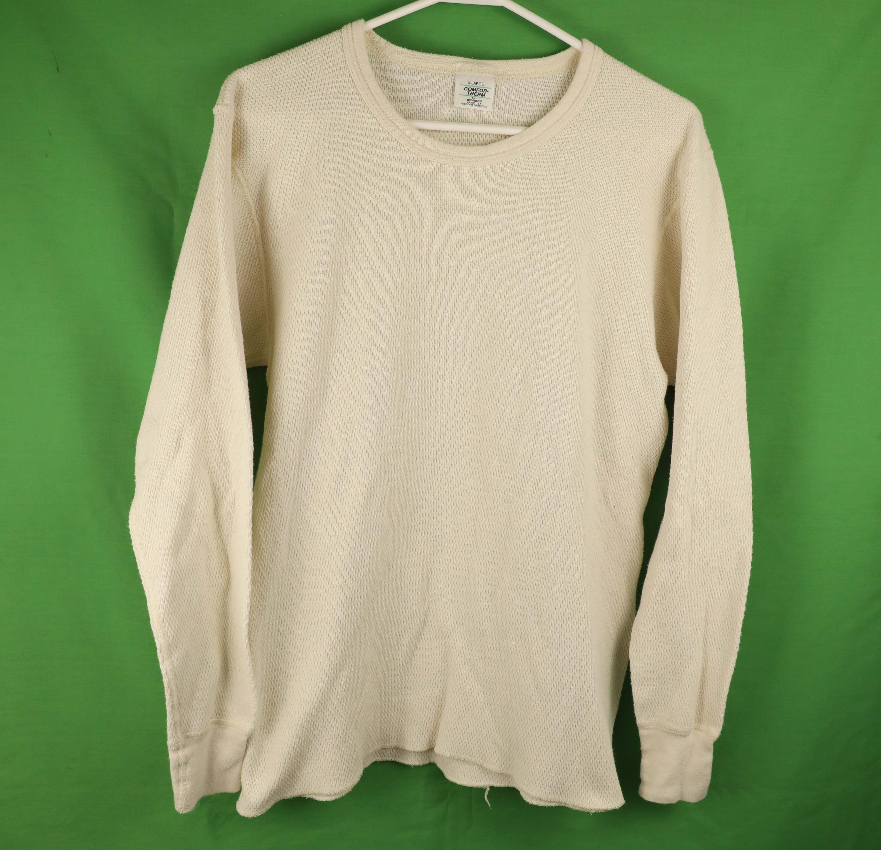 Vintage 50s 60s Duofold Thermal Shirt Sweatshirt Size 40