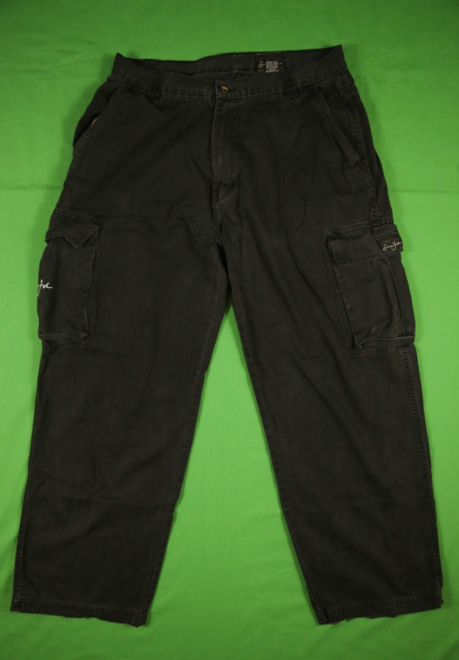 Vintage Late 90s/Y2K Sean John Cargo Pants Black 36x33 Actual | Etsy