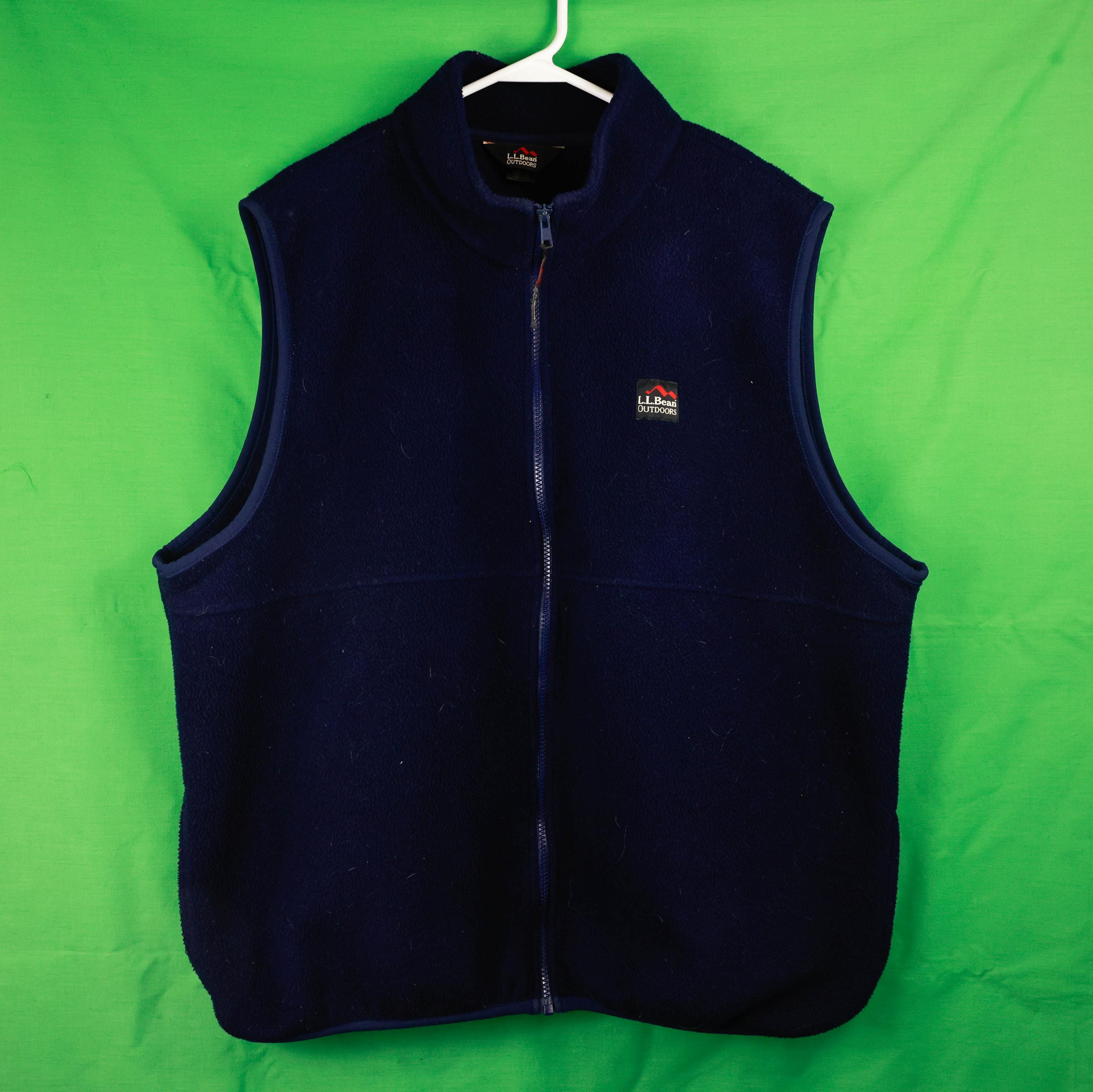90’s ビンテージ/LL Bean Cotton Vest in Fleece Ll Bean Vintage Vest - Etsy