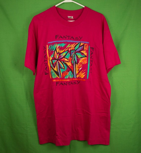 Vintage 90s Fantasy Neon T-shirt Fruit 