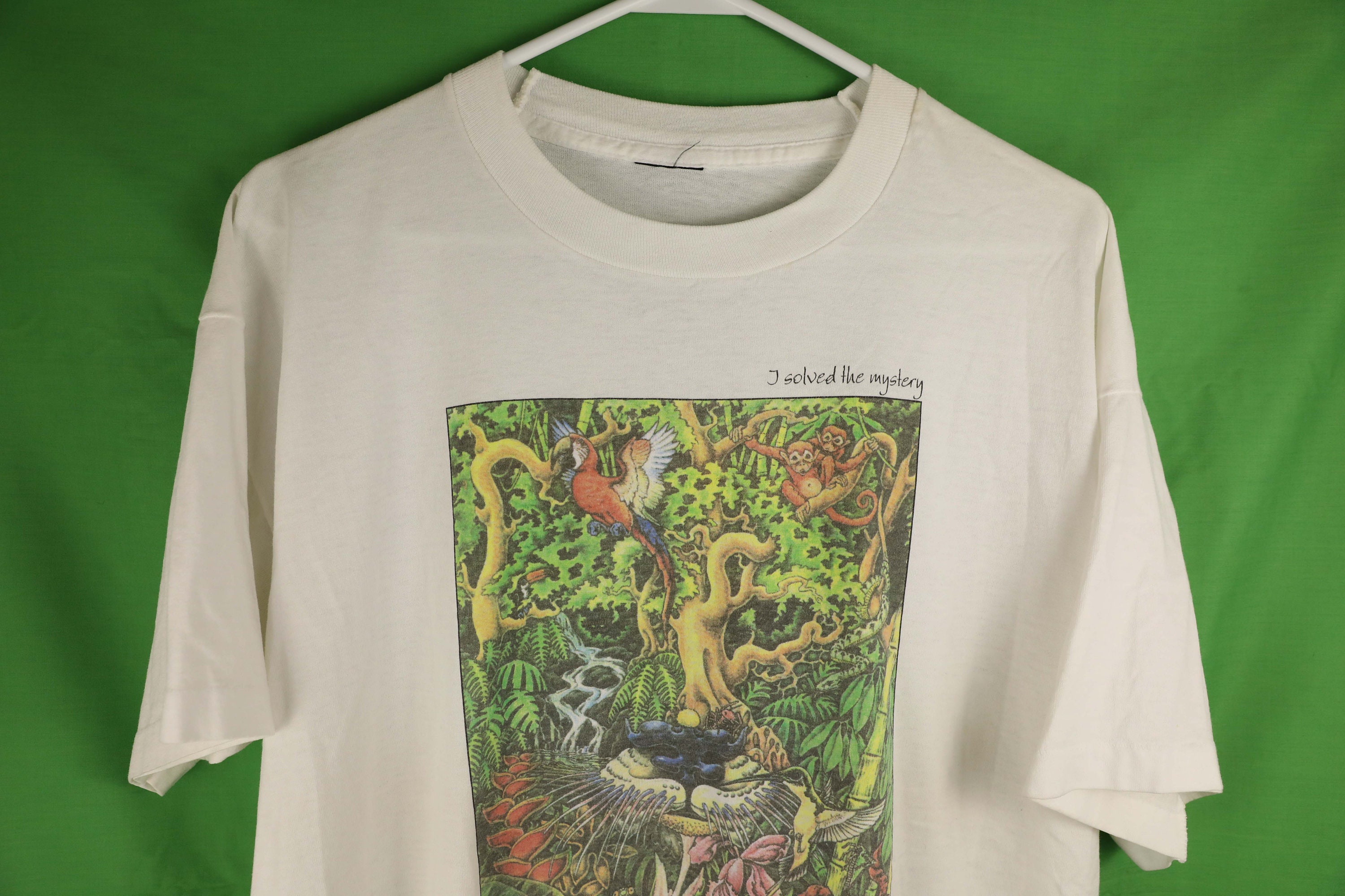 90s USA製 zippo アニマル 動物 vintage T-shirt Vintage 90s Zippo T-shirt 1995 Mysteries of the Forest