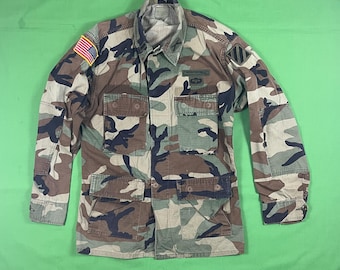 Vintage US Army Camoflauge Jacket Patches Small Made in USA Expert Infantryman Combat BDU