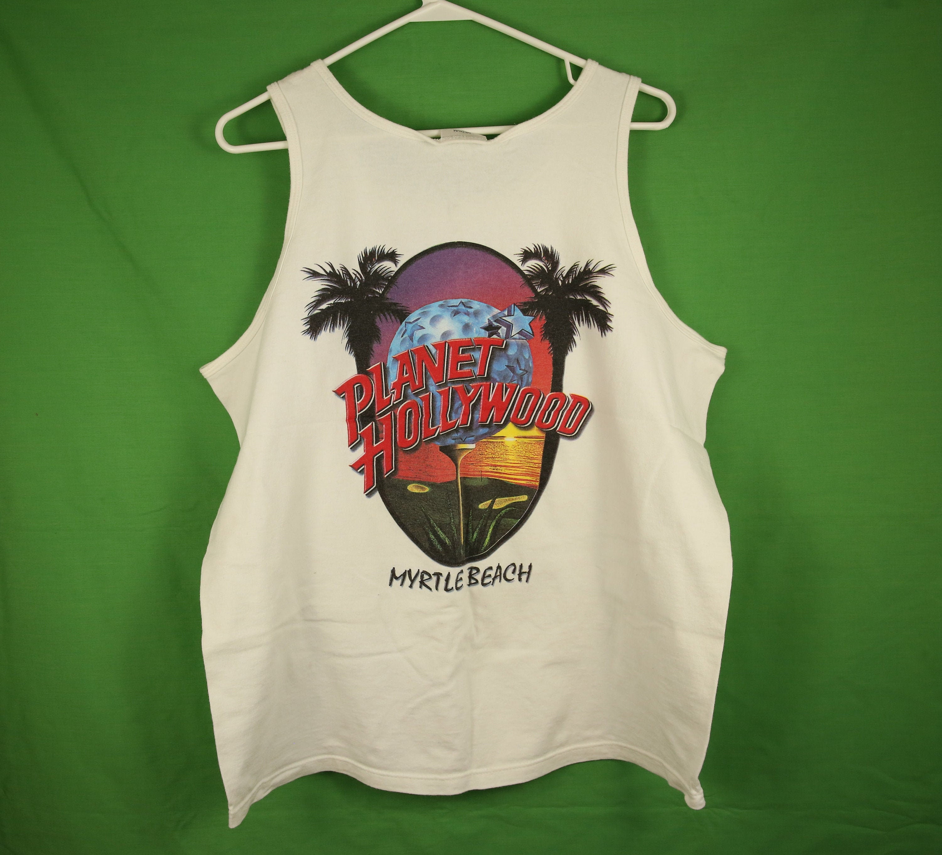 terrorisme Afslag th Vintage 90s Planet Hollywood Myrtle Beach Tank Top Shirt - Etsy