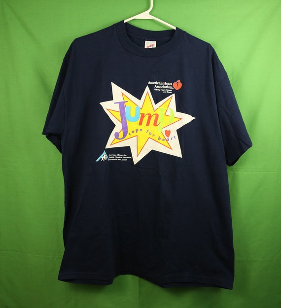 Vintage 90s Jump Rope for Heart T-shirt 