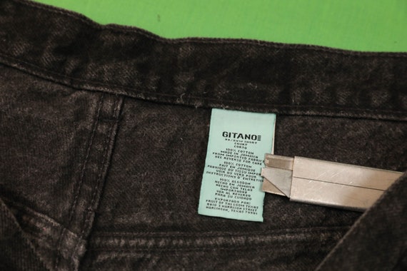 Vintage 90s Gitano Black Jeans Relaxed Tapered 24… - image 4