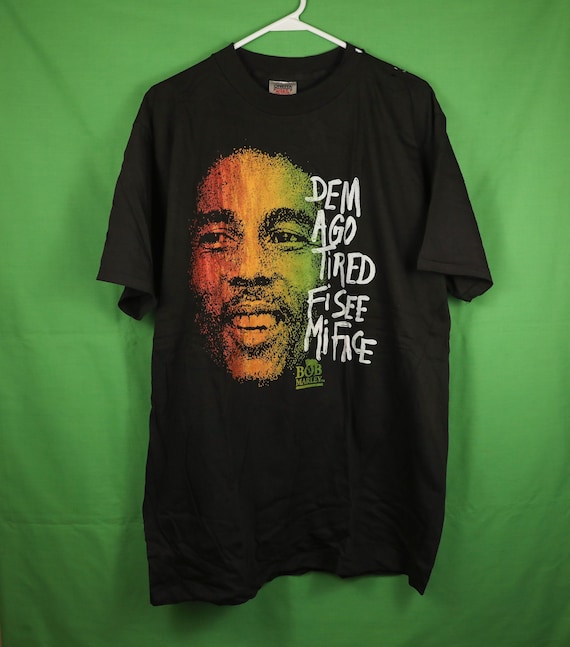 Vintage 90s Bob Marley T-shirt XL Single Stitch Made in USA Oneita 