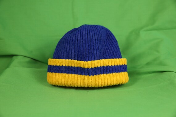 Vintage 60s Lenhart Striped Beanie 