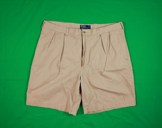 Vintage 90s Polo Ralph Lauren Tyler Short 100% Cotton Size 40