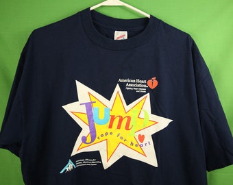 Vintage 90s Jump Rope for Heart T-shirt 